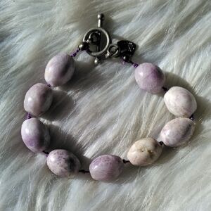 Chunky Handmade Amethyst Gemstone Bracelet